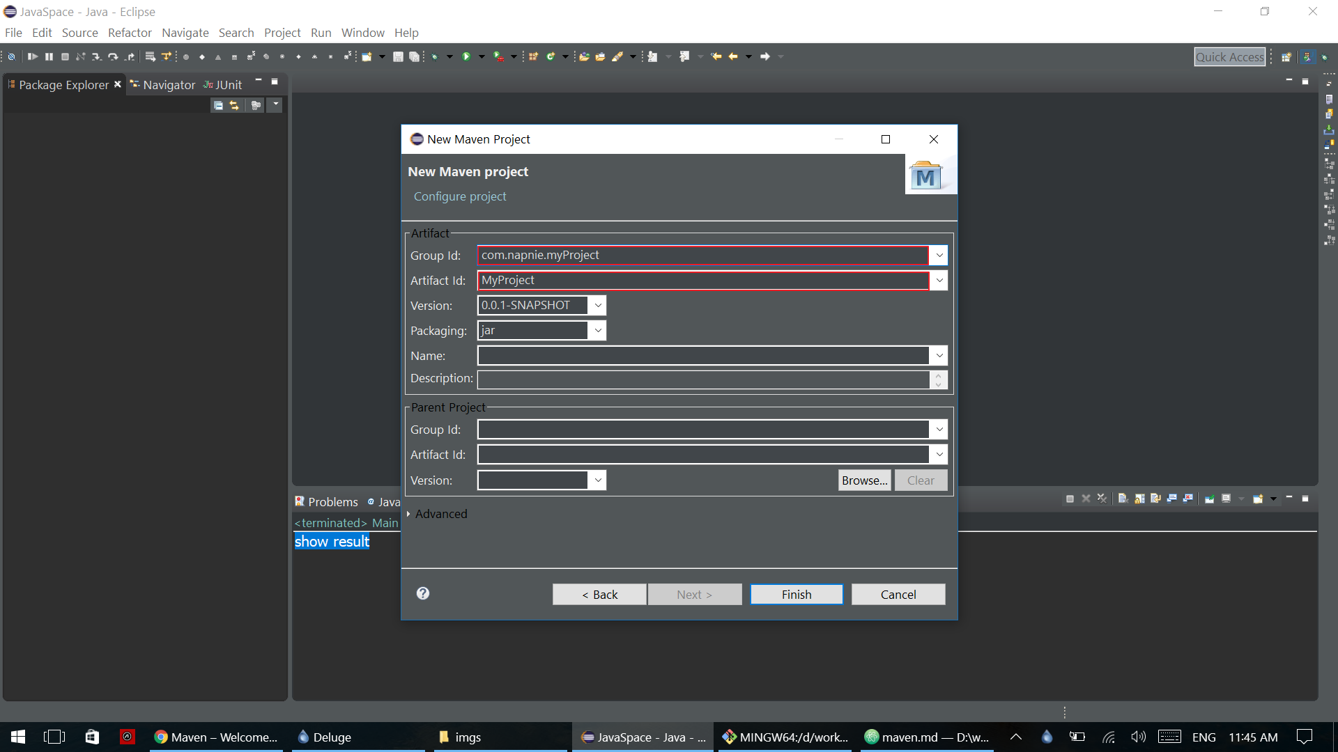 project info